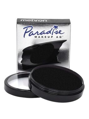 Mehron | Paradise Makeup AQ Paint Face & Body Makeup Professional Black Pigment